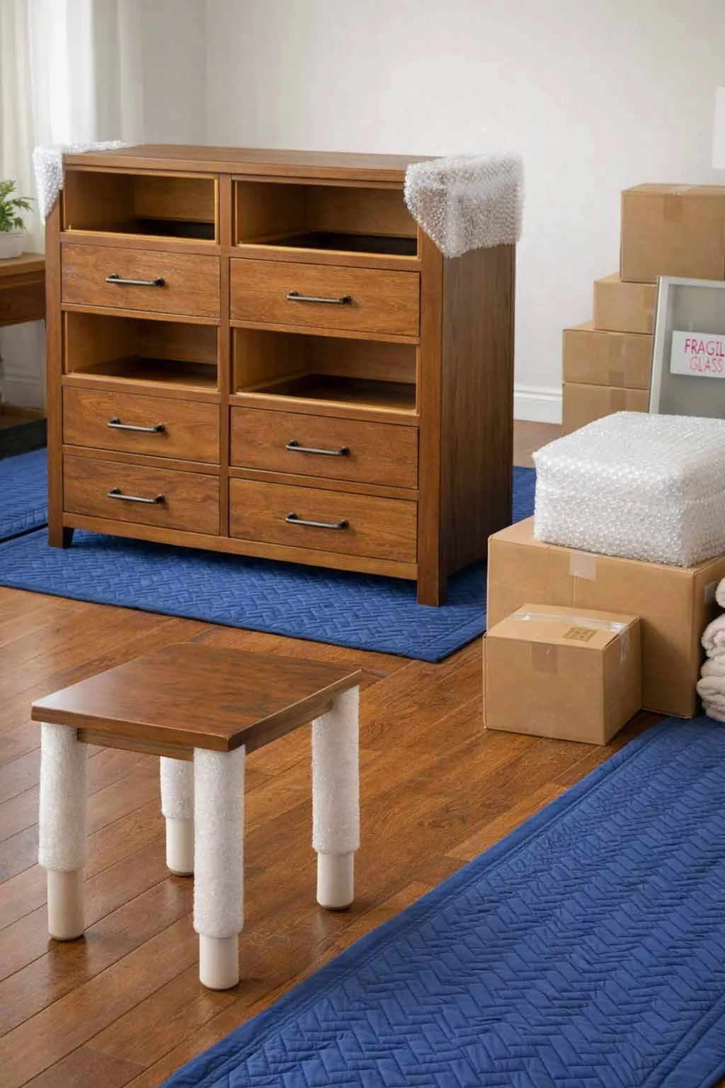Expert tips from Easy Move Seattle on how to properly prep and protect large wooden furniture, dressers, and tables for a smooth local move.